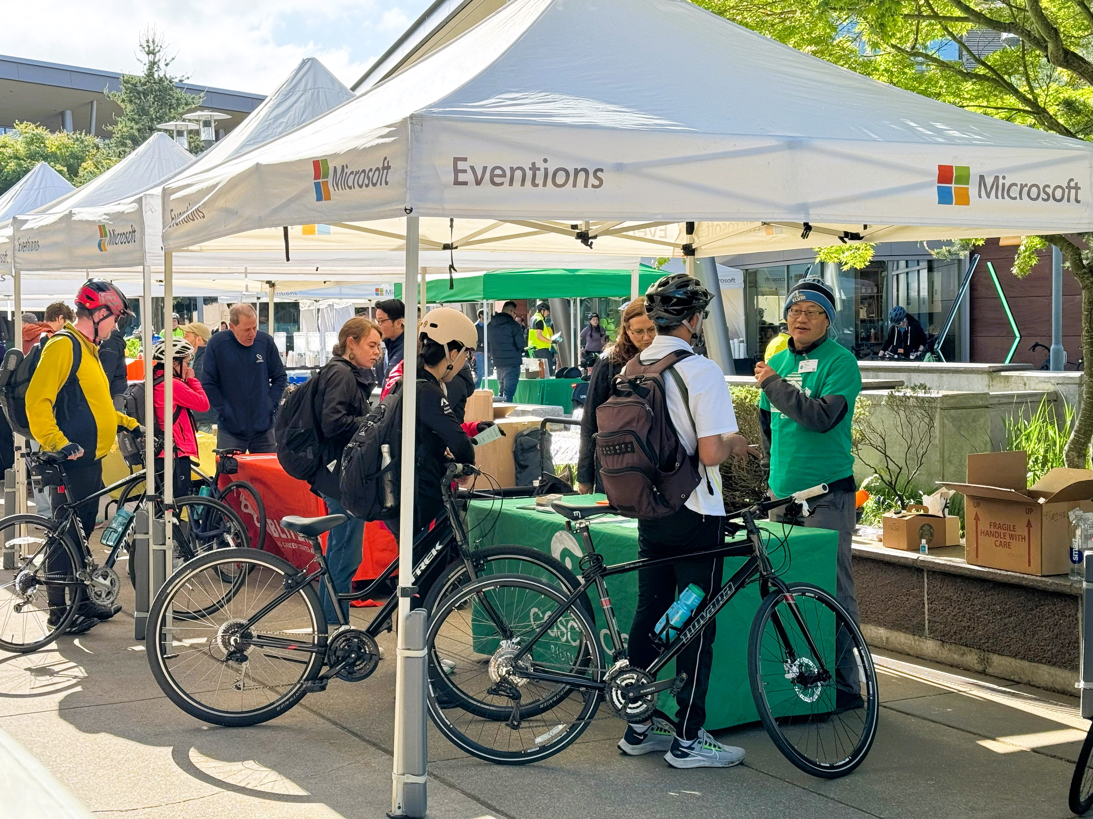 Cascade hosted a celebration station on the Microsoft campus in Redmond